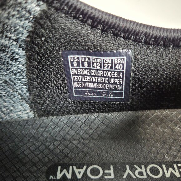 Skechers Air-Cooled Memory Foam Sneakers Size 9 Athletic Shoes 52942 Drafter - Picture 5 of 9